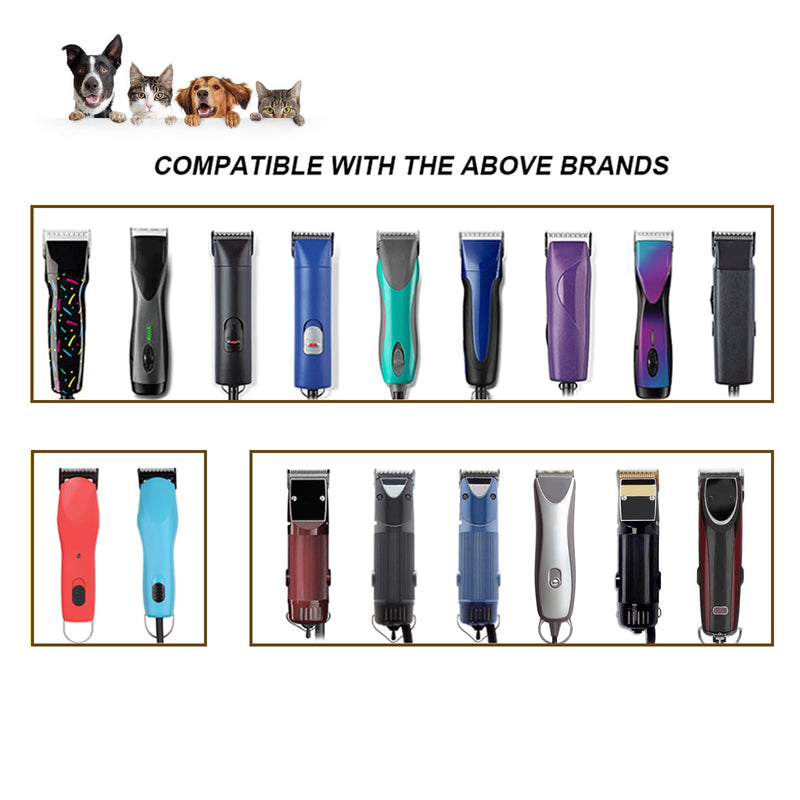 2 Pack 7F Detachable Pet Dog Grooming Ceramic Blades,Compatible with Heiniger,Andis,Oster A5,Wahl KM-10 Series,Size 7F Blade 1/8-Inch 3.2MM Cut Length 7F-2P - PawsPlanet Australia