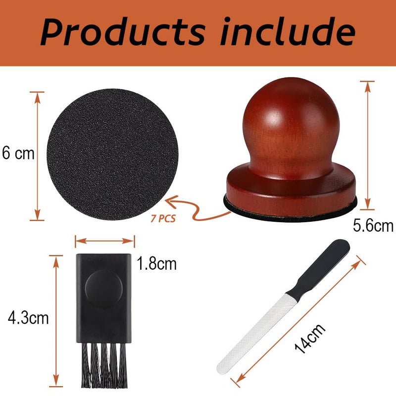 Dog Nail File, Dog Nail File Board, Wooden Dog Scratch Board Trimmer Kit with Replaceable Sandpaper, Easy Grip and Safe Claw File for Cat and Dog