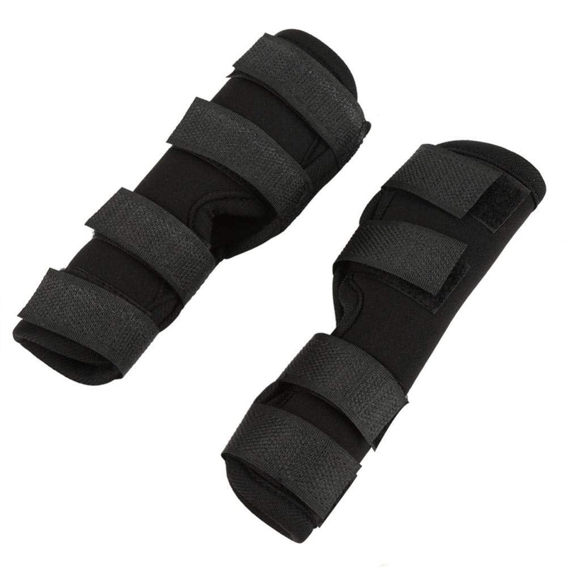 1 Pair Dog Rear Leg Brace Canine Hock Joint Brace Hind Leg Wrap Pet Surgical Injury Bandage for Wound Injury and Sprain Healing of Arthritis(Black, L)