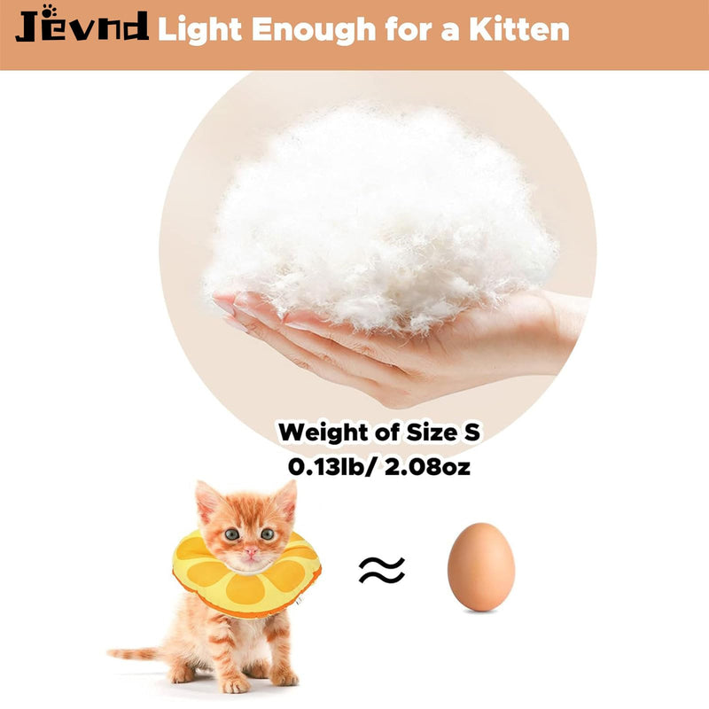 Extra Small Kitten Cone After Surgery Neuter, Soft Elizabethan Collar for Kitten 0-6 Months Old, Small Cat Recovery Collar, Kitten E Collar Alternative, Kitten Donut Collar to Stop Licking S for Kitten [Neck: Up to 7.5"]