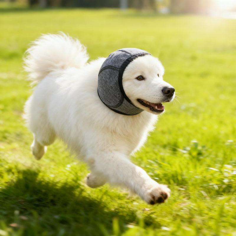 ALLY-MAGIC E21GEZ Dog Hearing Protection, Grey Earmuffs for Dogs, Noise Protection for Fireworks and Thunderstorms, Stress and Anxiety