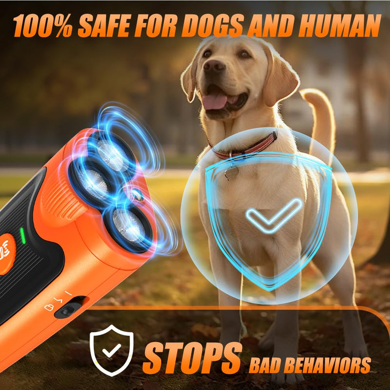 AWOOF New 2025 3X Ultrasonic Anti Barking, Dog Bark Deterrent Device, 6 Training Modes 24 FT Range Barks， Humane Alternative to Training Collars - PawsPlanet Australia