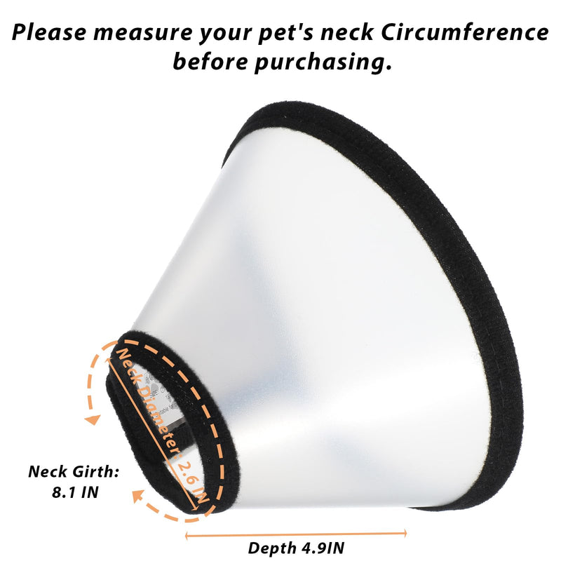 2 Pack Cat Cones After Surgery Soft Cat Recovery E Collar Cones to Stop Licking Kitten Small Pet Cone Elizabethan Collar Puppy Head Neck Cone Cono para Gatos for Cats Kitten Puppy (Size S)