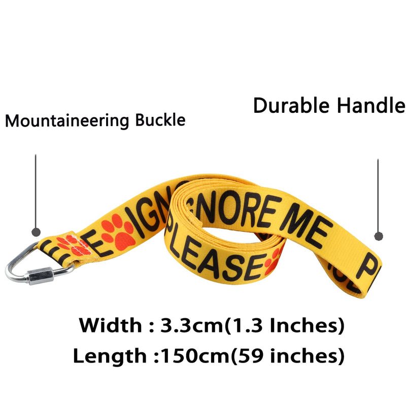 Funny Dog Leash Please Ignore Me Dog Leash Walking Training Dog Leashes Dog Owner Pet Lover Gift (Please Ignore Me-YE) Please Ignore Me-YE - PawsPlanet Australia