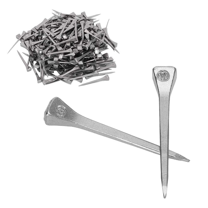 Jeanoko 250pcs Steel Horseshoe Nails Appropriate Rigidity E3 Equestrian Sport Equipment for Horse Steel Nails 1.7 in - PawsPlanet Australia