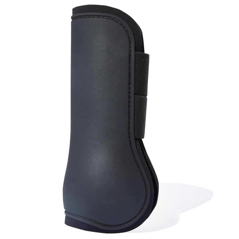 HORZE Adepto Open Front Tendon Boots | Durable Shell with Neoprene Lining - Black - Horse