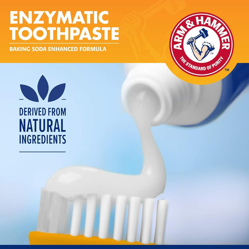 Arm & Hammer for Pets Tartar Control Dog Dental Care Kit, Dog Toothpaste Kit with Toothbrush and Finger Brush for Oral Hygiene and Fresh Breath Care, Banana Mint Flavor, 2.5 oz, 3-Piece Kit - 2 Pack 2.5 Ounce (Pack of 2)
