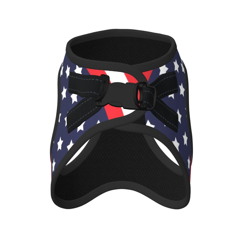 American Star Flag No Pull Dog Harness and Leash Set, Reflective Vest for Small Dogs, Adjustable Breathable Cute Classic Mesh Puppy Harness for Walking Hiking,Small American Star Flag - PawsPlanet Australia