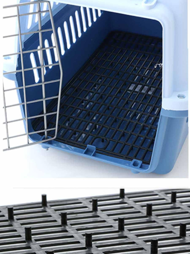 Plastic Mesh Tray for Pets Extra Protection for Pan for Dogs and Cats Cage Carrier, Anti-Leak Floor Grid with Small Legs (15,75" Dx9,45 Wx0,39 H) Black Colour - PawsPlanet Australia