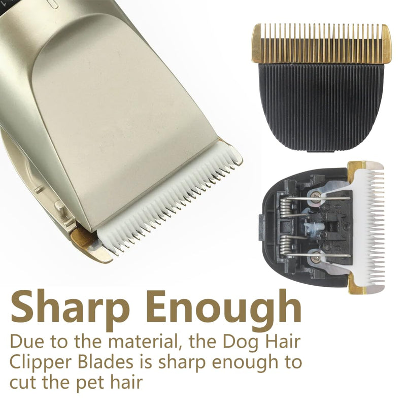 2 Pack 24 Pins Replacement Dog Clipper Blades Fits for Baorun P2/P3/P6/P7 Electric Dog Grooming Supplies Blades - PawsPlanet Australia