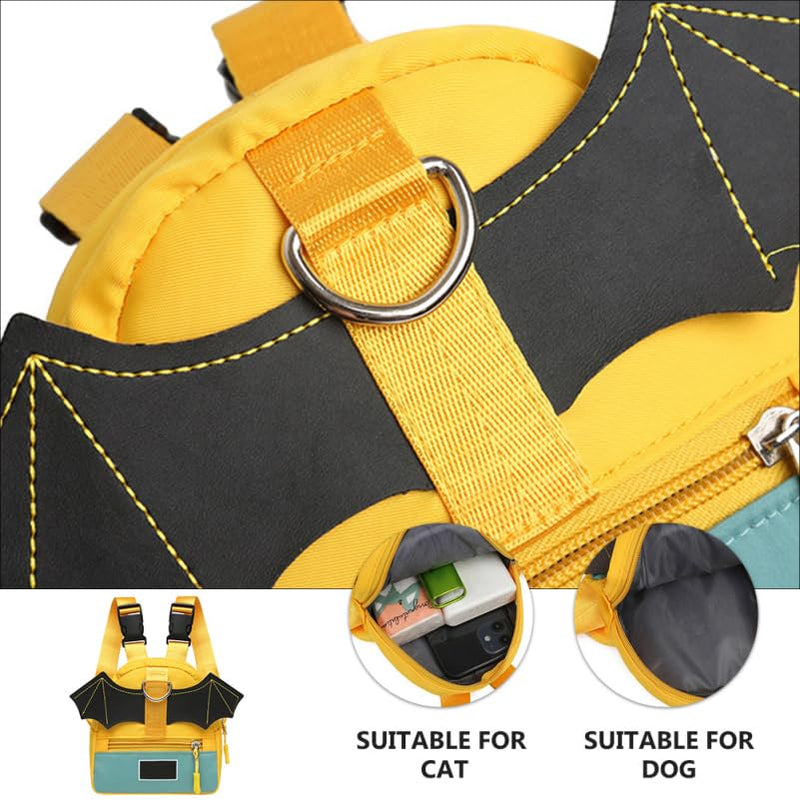 VANZACK Dog Pack Pet Backpack Adjustable Harness Carrier for Small Dogs with Large Storage for Outdoor Travel Hiking and Daily Pet Supplies - PawsPlanet Australia
