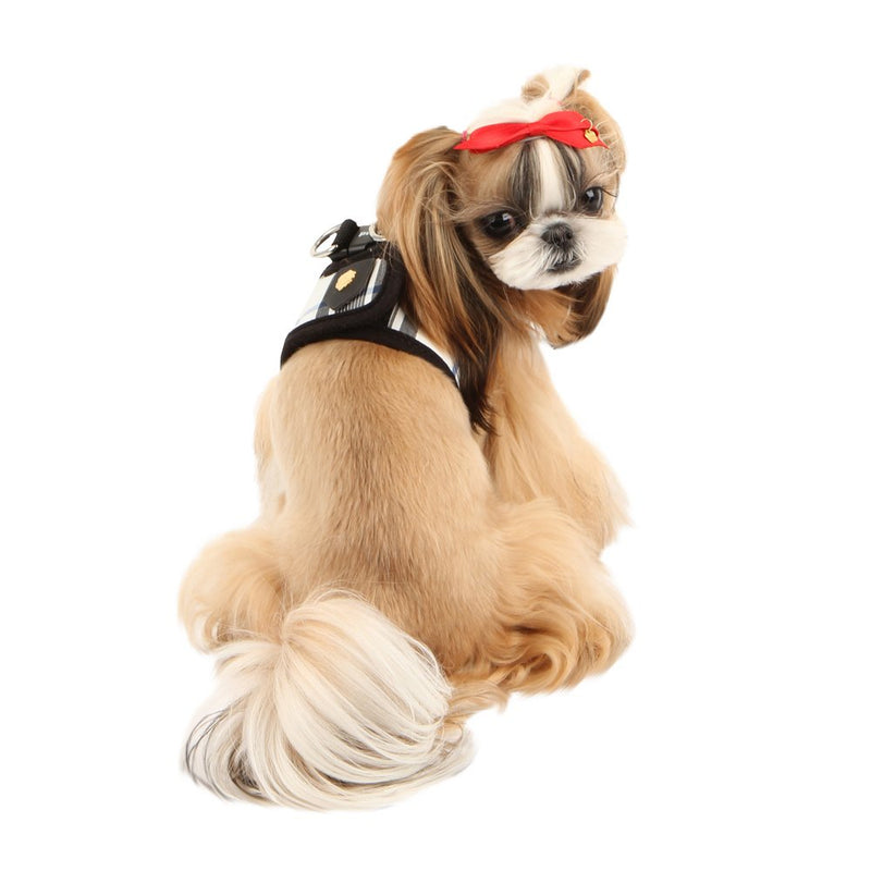 Puppia Authentic Junior Harness B, Small, Black - PawsPlanet Australia