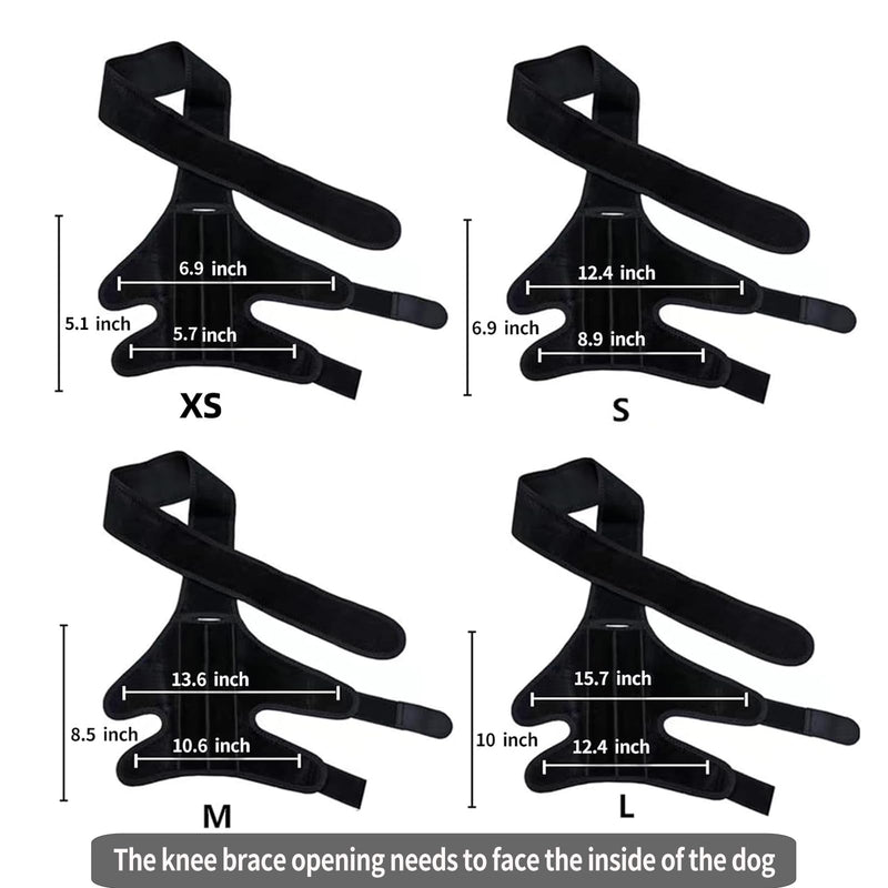 S Dog Leg Braces for Back Leg for Support with Cruciate Ligament Injury-Better Recovery with Dog Knee Brace for Torn Acl Hind Leg-Adjustable Hip Dysplasia Dog Acl Brace Hind Leg Rear
