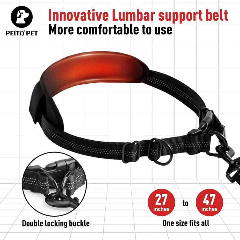 Hands Free Dog Leash Waist Leash for Dog Walking Bungee Leash Dog Running Belt for Small & Medium Dogs, 10-50 lbs Fanny Pack for Walker Hiking Jogging… orange - PawsPlanet Australia