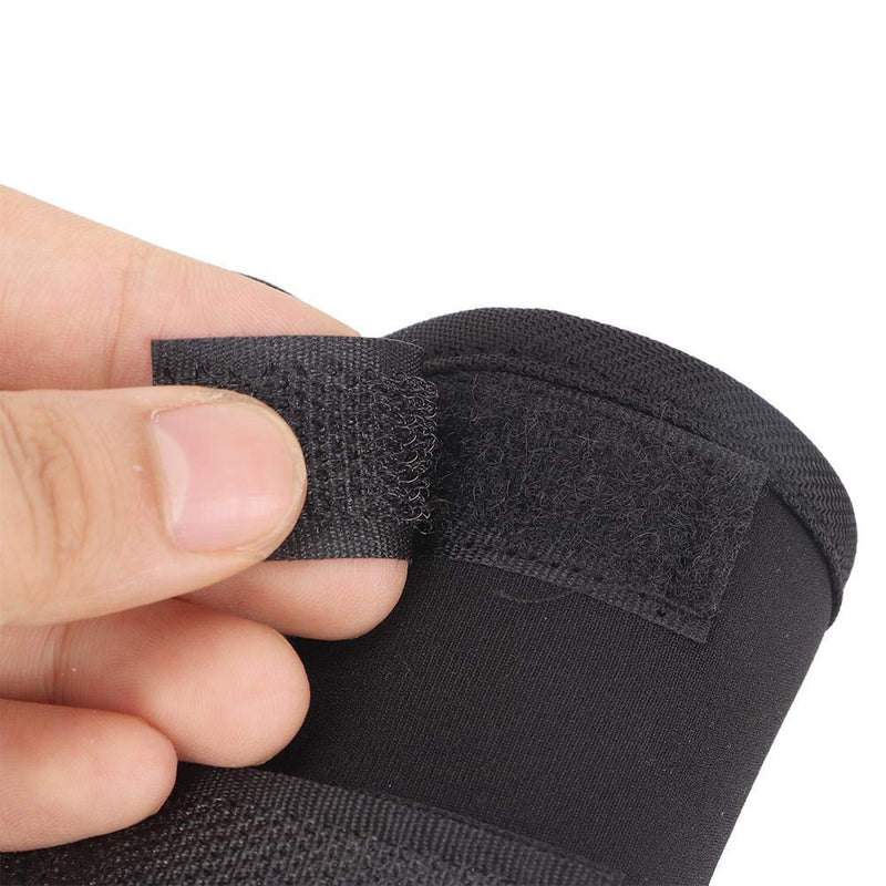 Pssopp Knee Support for Dogs Ankle Protection Bandage 1 Pair Leg Ankle Wrap with Reflective Straps for Front or Rear Leg for Injuries and Sprains, Wound Healing (L) L