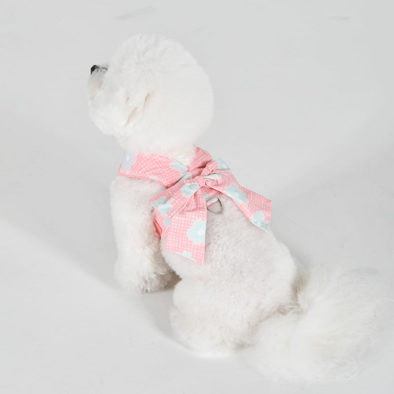 Roselin Dog Harness Fashionable Cute Spring Summer Harness for Small Dogs, Pink, Large PINK_ROSELIN - PawsPlanet Australia