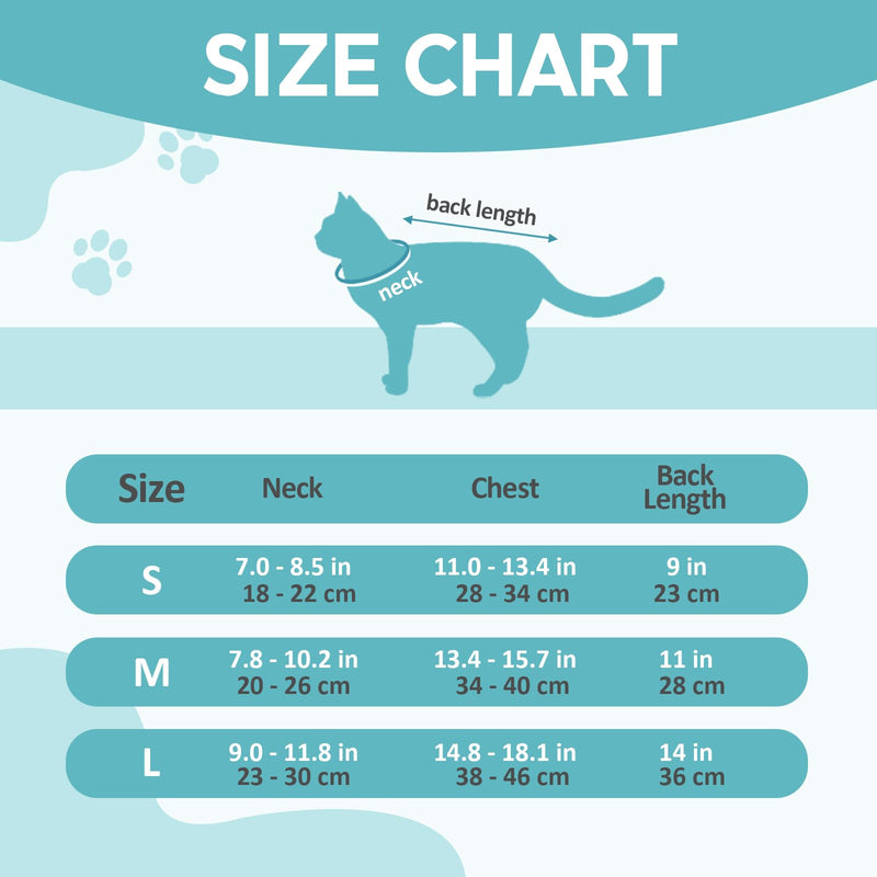 Avont Cat Recovery Suit - Kitten Onesie for Cats After Surgery, Cone of Shame Alternative Surgical Spay Suit with Ruffles for Female Cat, Post-Surgery or Skin Diseases Protection -Lilac (M) Purple Medium - PawsPlanet Australia