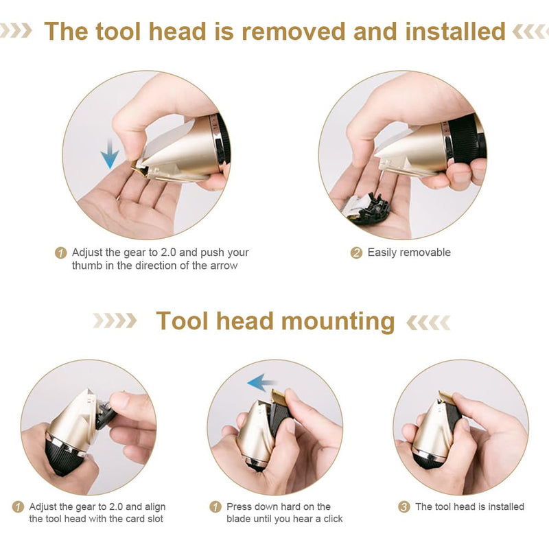 QOTSTEOS Dog Grooming Kit, Professional Dog Clippers, Low Noise, Cordless, USB Rechargeable, Easy to Clean, Lightweight, Suitable for Thick Hair/Coats, Pet Shaver Trimmer for Dogs, Adults & Pet Owners - PawsPlanet Australia