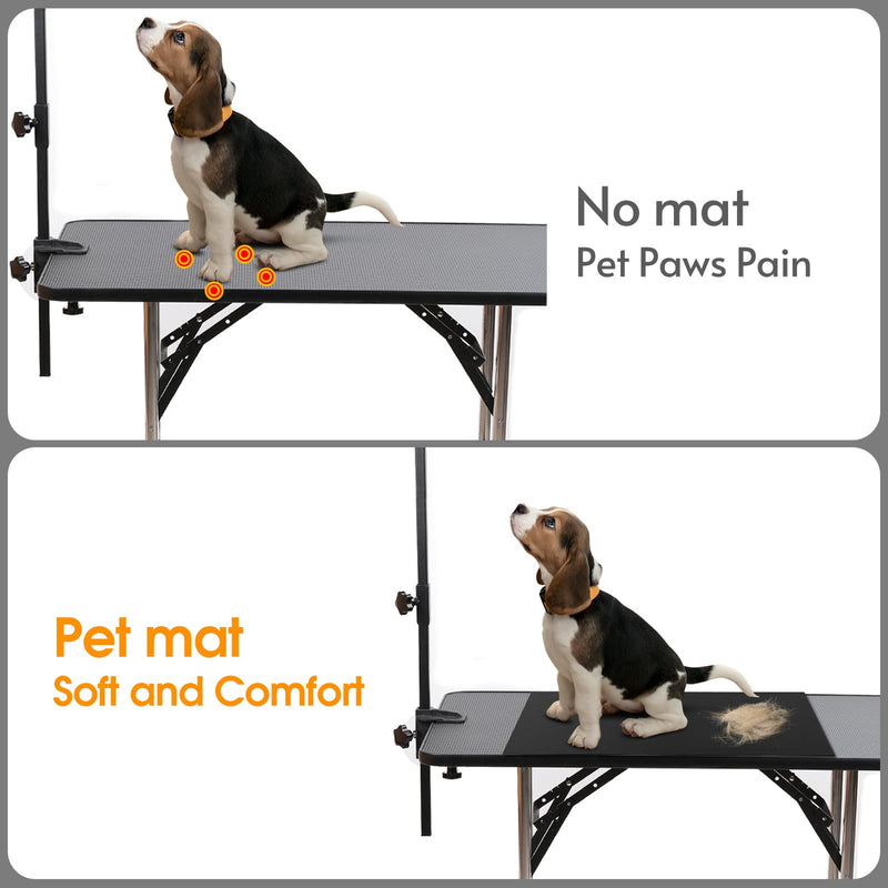 Dog Grooming Table Mat, (24x36inch) Dog Grooming Table Mat Pad Non-Slip, Pet Grooming Table Mat for Grooming Dogs at Home, Pet Groomers Table Mat, Easy-Clean Durability - PawsPlanet Australia