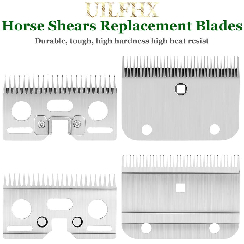 Horse Clippers Replacement Blades, Professional Stainless Steel Clipper Blades for Horse Equine Goat Pony Cattle, 35-Teeth - PawsPlanet Australia
