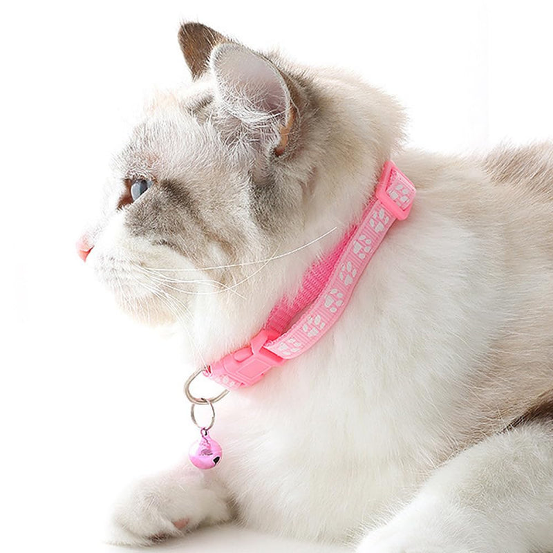 Black XS Dog Collar with Bell Leash Set, Cat Collars Puppy Collar Nylon Soft Adjustable Buckle for XXS XSmall Extra Small Tiny Boy Girl Pets Female Male Kitten Yorkie Teacup Chihuahua X-Small 2Black +Leash XS (Neck 7"-12")