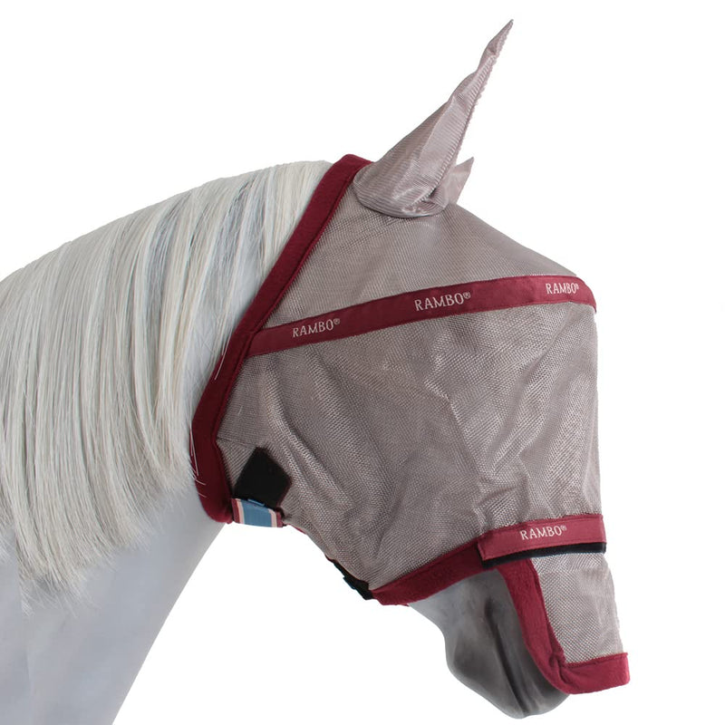 Rambo Rambo Plus Fly Mask Oatmeal/Cherry HORSE