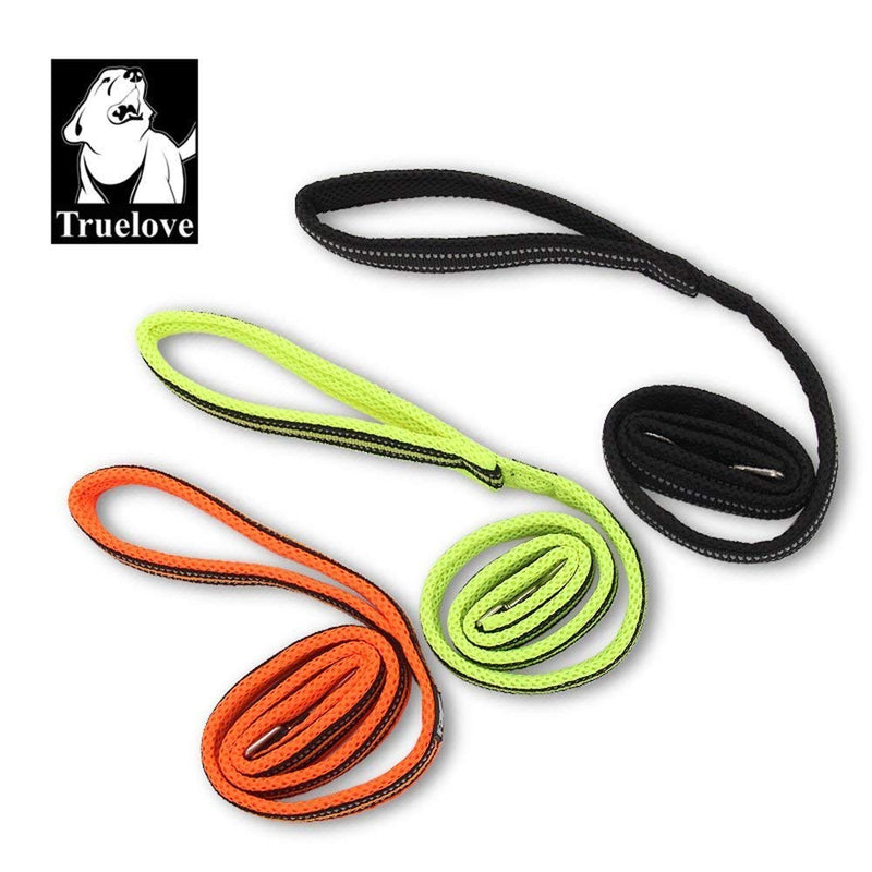 Truelove Reflective Dog Leash Puppy Walking Lead, Padded Pet Chain Rope Length 110cm Truelove TLL2111 Large Neon Yellow - PawsPlanet Australia