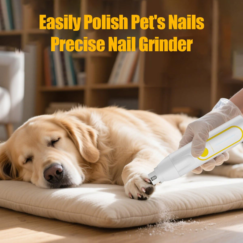 Dog Clippers Grooming Kit, 4-in-1 Low-Noise Dog Paw Trimmer, Shaver, Nail Trimmer and Nail Grinder 2025 New Electric Cordless Pet Grooming Kit White - PawsPlanet Australia