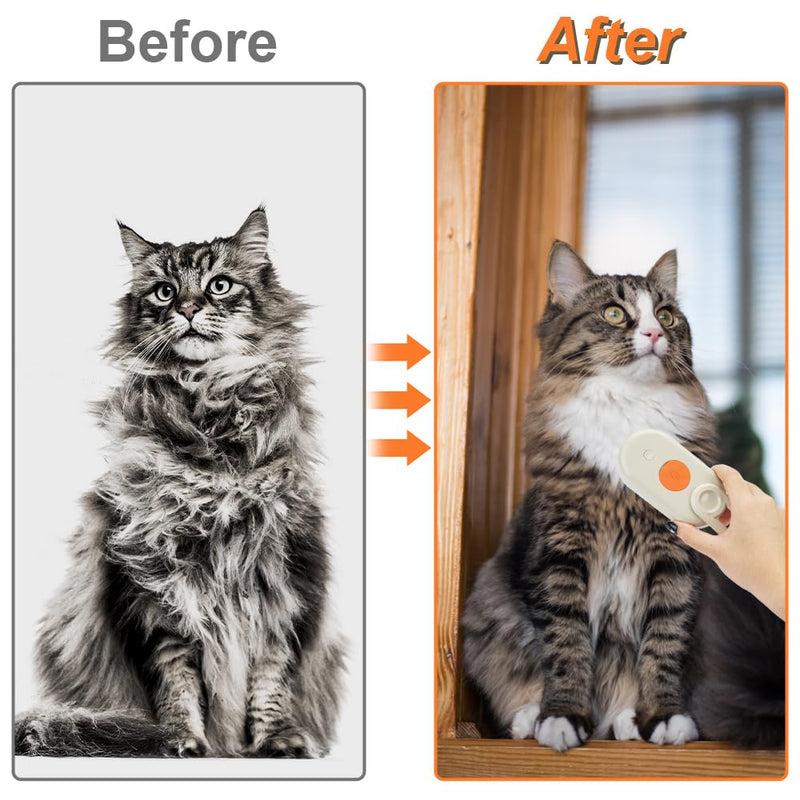 Cat Steam Brush for Shedding - 2025 New Cat Grooming Brush With Steam, Rechargeable Steam Pet Brush for Dogs and Cat,Anti-Static Steam Pet Brush,Massage, Cleaning, Shedding & Combing All In One Khaki - PawsPlanet Australia