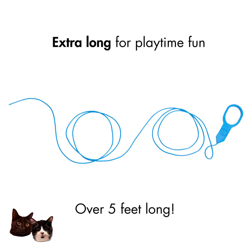 Niko and Oscar's Cat Toys | The Blue String | Cat String Toy | (1-Pack, Original, Blue) 1-Pack, Original - PawsPlanet Australia