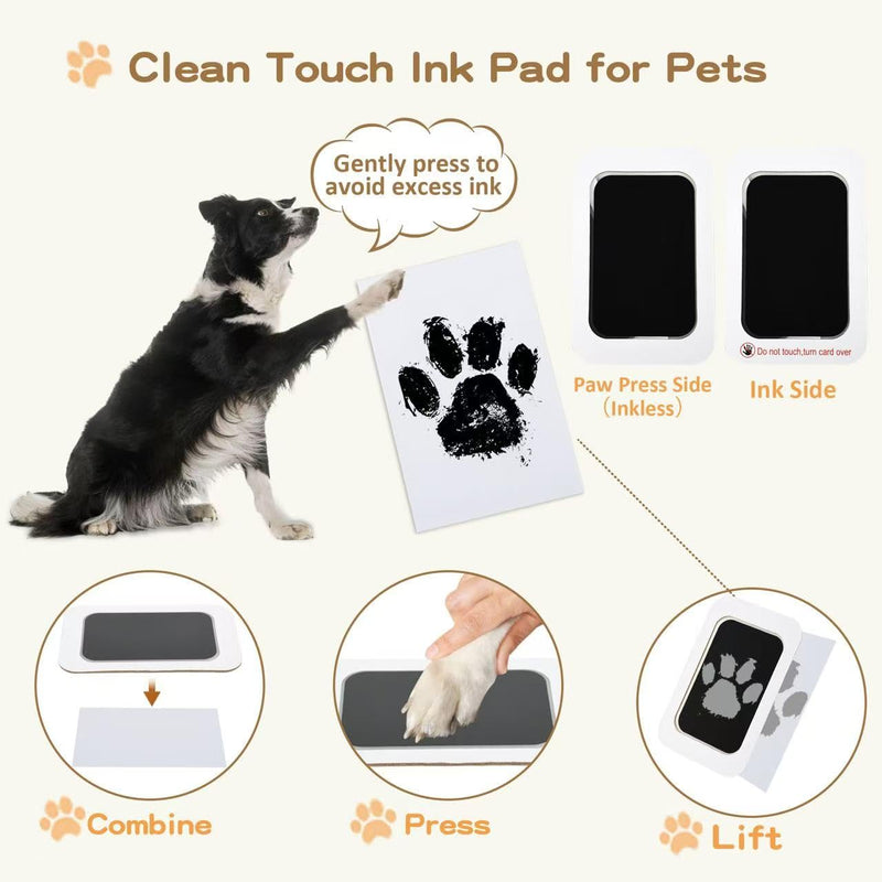 Dog Paw Print Kit, Pet Paw Print Kit for Dogs, Pet Paw Print Impression Kit, Ink Pad for Dog Paw Prints, Paw Print Pad for Dog, Memorial Gifts for Cat Dog - PawsPlanet Australia