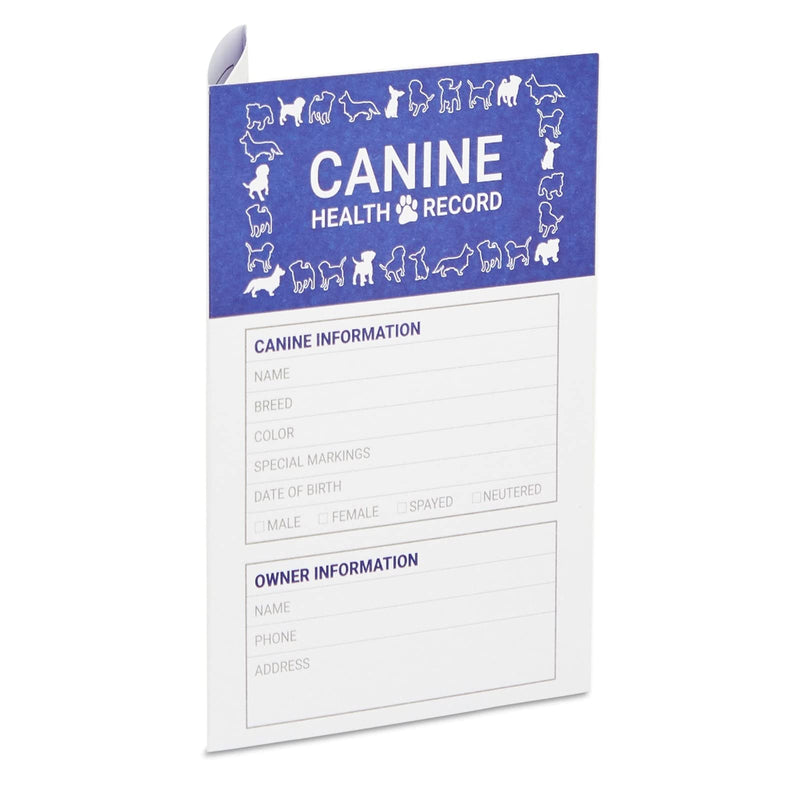 Juvale 24 Pack Puppy Vaccination Record Card, Dog Vaccine and Canine Health Record Booklets (5x3.5 in)