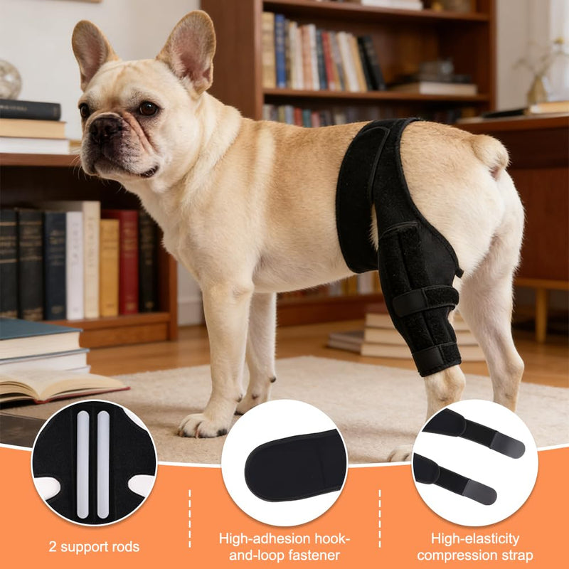 Dog Knee Brace for Hind Leg, Dog Leg Protectors, Dog Knee Brace for Cruciate Ligament, Dog Leg Brace for Wound Injury and Sprain Healing of Arthritis for Torn ACL Front Leg