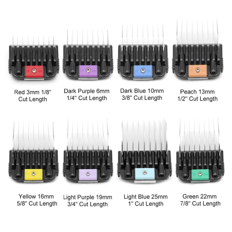 Professional Animal Stainless Steel Comb Set for A5-style Detachable Blade Clippers, Snap-On Size #10/15/30 for Pets, Dogs, Cats, and Horses (Not Compatible with 5-in-1 Blades)