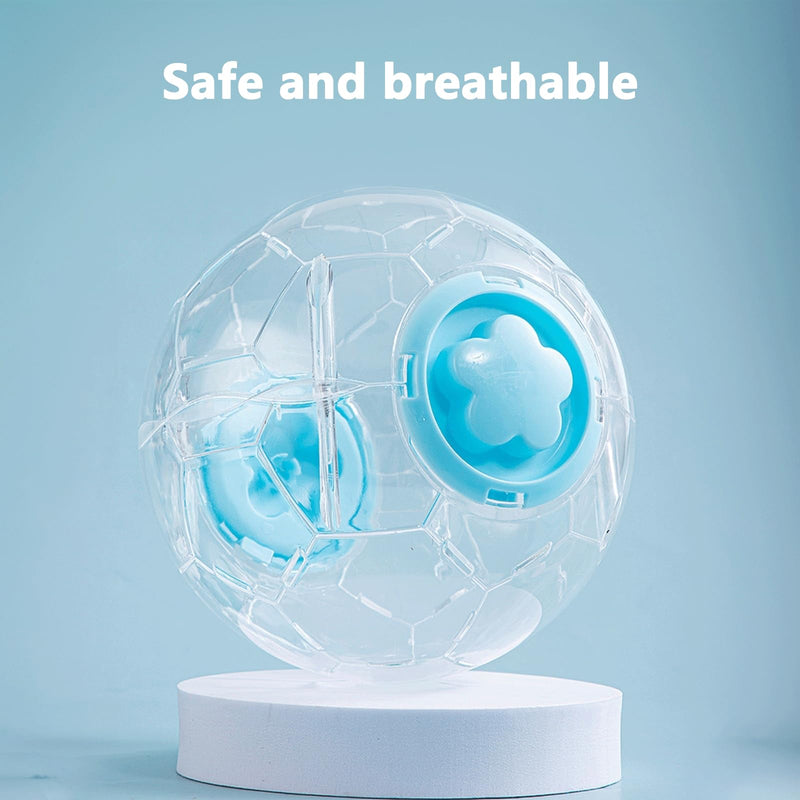 Hamster Ball 5.1 Inch – Durable Dwarf Hamster Running Ball with Football Design, Secure Metal Screws for Small Pets (5.1in) 5.1in - PawsPlanet Australia