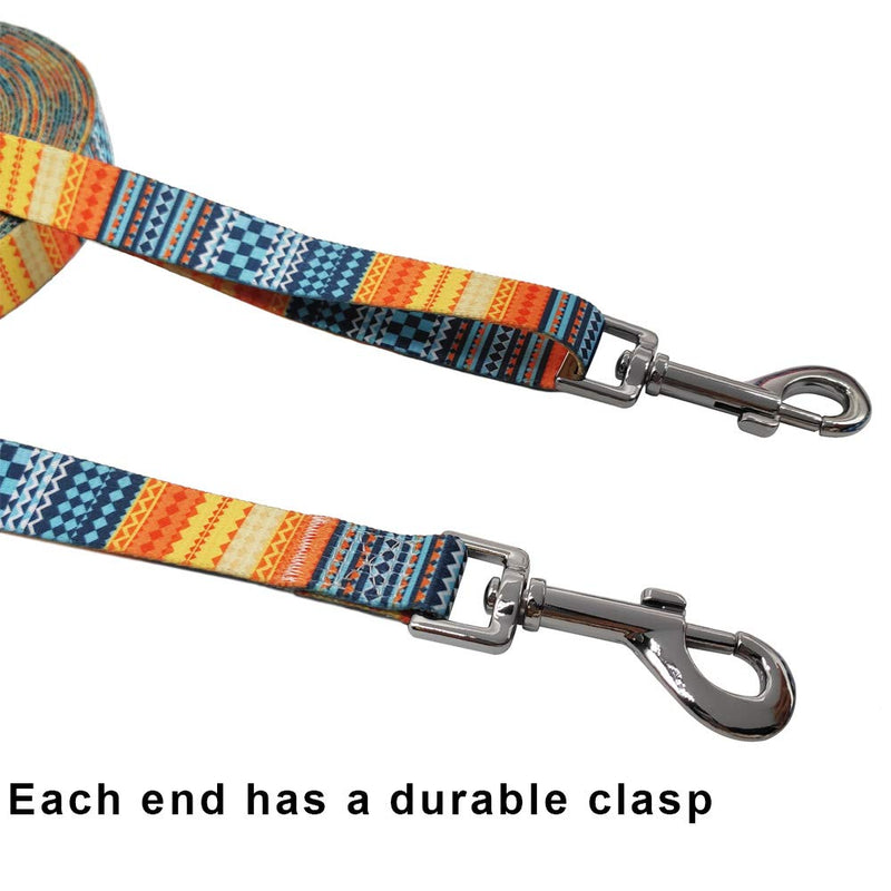 BTINESFUL Printing Nylon Dog/Puppy Obedience Recall Agility Training Lead-12ft, 30ft Long Dog Leash 12 Feet orange - PawsPlanet Australia