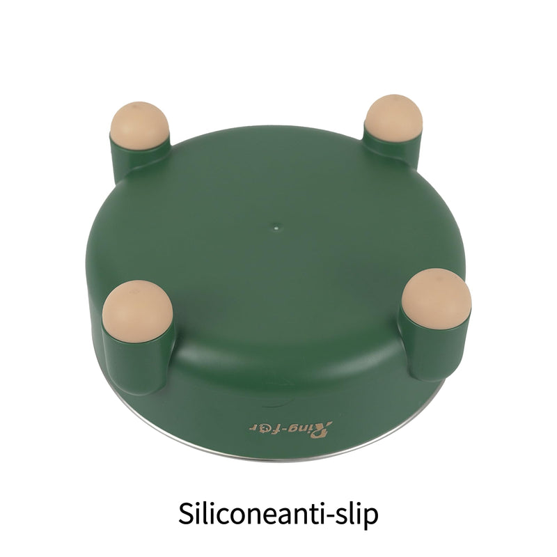 Dog Bowl, Stainless Steel Dog Bowl,Dog Cat Food Water Bowl, Tetrapod Nonslip Rubber Bottom Design,201Stainless Steel Material,Prevent Feline Acne in Cats (24OZ Green(Aqua), Tetrapod) Green(Aqua) - PawsPlanet Australia
