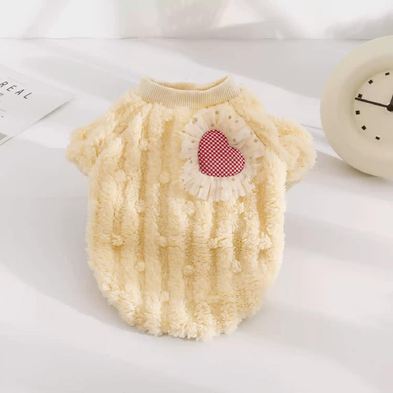 Cute Cat Sweaters Warm Cotton Plush Dog Apparel & Accessories Pink Kitten Turtleneck Sweaters for Indoor Cats and Small Dogs with Pet Laundry Bag (M (6.6-8.8lbs)) M (6.6-8.8lbs) - PawsPlanet Australia