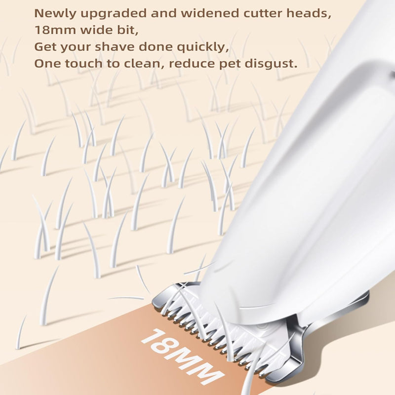 Dog Paw Trimmer - Ultra-Low Noise Grooming Kit with Replacement Blades for Paws, Eyes, Ears, Face & Rump - Suitable for Cats & Dogs (1 Set) 1 Set - PawsPlanet Australia