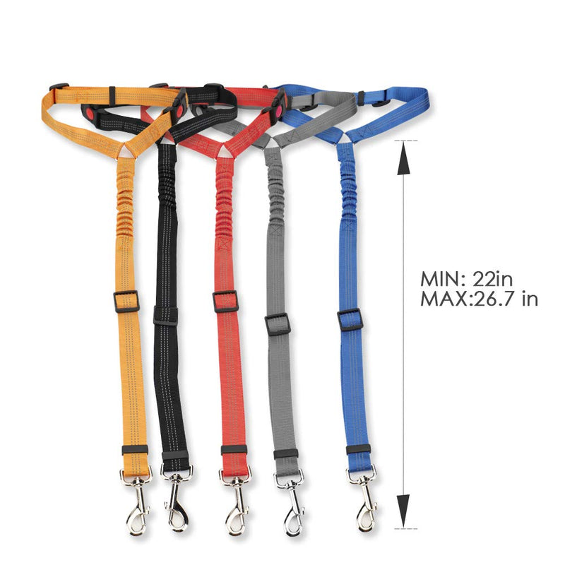 Dog Seat Belt, 2019 New Adjustable Dog Seat Belt Harness, Dog Vehicle Seat Belt, Car Headrest Restraint Pet Leash for Driving/Travel/Daily Use（Blue） Blue - PawsPlanet Australia