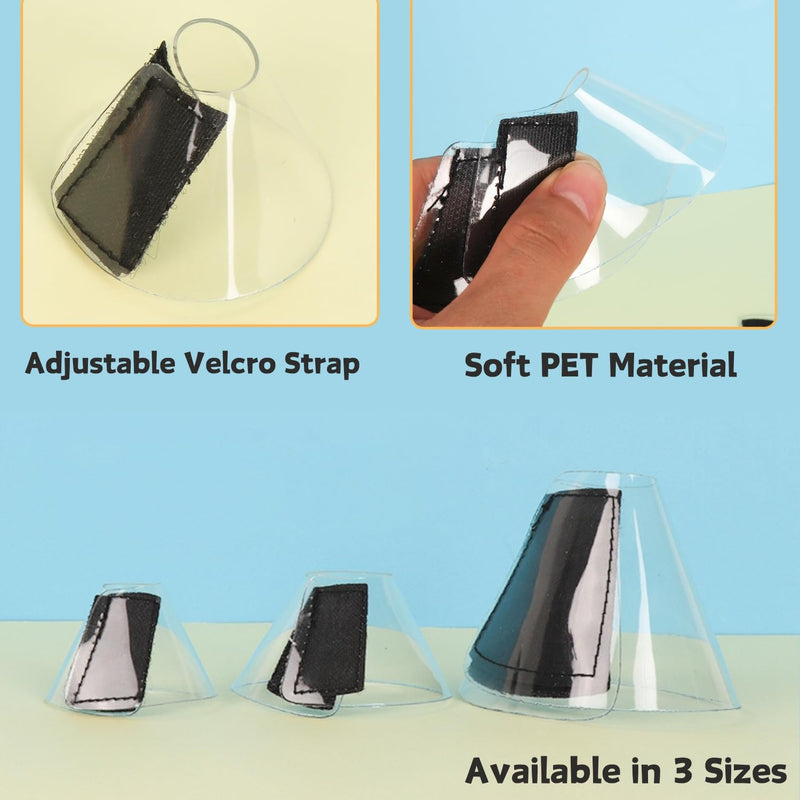 Sugar Glider Recovery Cone - Adjustable Protection Collar Soft Recovery Collar for Rat Bird Hamster Rabbit Guinea Pig After Surgery Wound Healing Elizabeth Neck E Collar for Small Animal (M (6-12cm)) M (6-12cm) - PawsPlanet Australia
