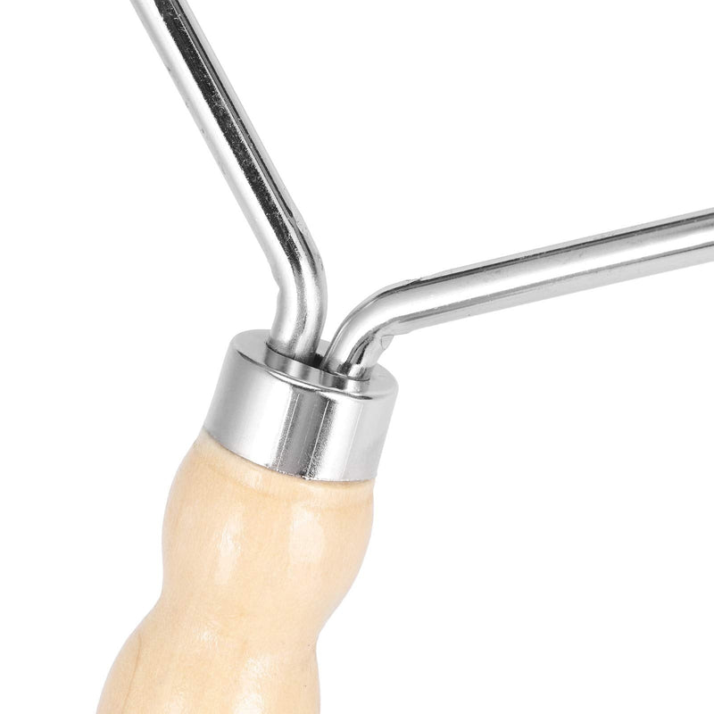 Pssopp Sweat Scraper, Horse Sweat Scraper with Wood Handle Non Slip Horse Grooming Tool Farm Supplies for Shaving and Grooming Large Livestock - PawsPlanet Australia