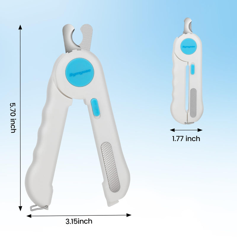 Cat Dog Pet Nail Clippers with Light, Llluminates Cat Dog Nails or Bloodline,Safety Pet Nail Clipper for Dogs, Cats, Rabbits Sharp No Nail Splitting - PawsPlanet Australia