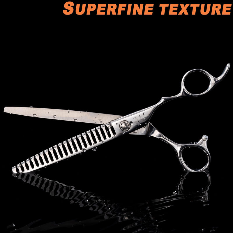 High-end Professional Dog Grooming Thinning Scissors Teeth Cutting Blending Shears Pet Texturizing Shears 7.5 Inch Extremely Very Sharp Stainless Steel Alloy For Cat Other Animals Groomer Thinning Shears 7.5inch - PawsPlanet Australia