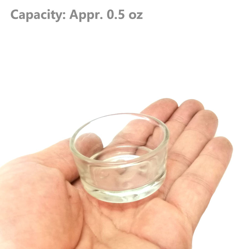 Fuongee Small Reptile Feeding Dish Food Water Bowl Feeder Cup Basin Fit for Nano Small Reptile Spider Small Lizard Scorpion, 4 Pack, 0.5 Oz - PawsPlanet Australia