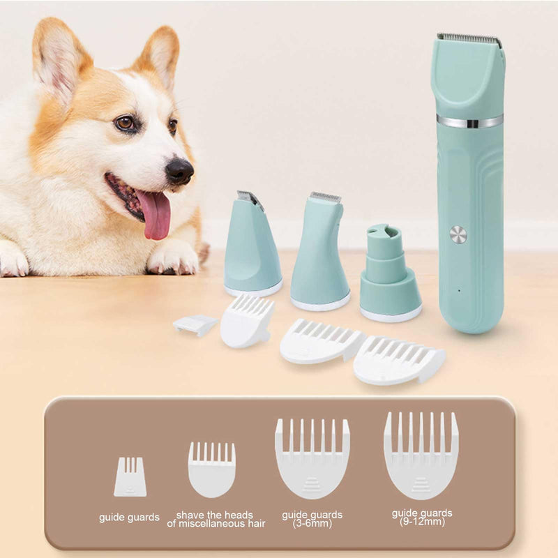 Dog Clippers Grooming Kit Hair Clipper-Low Noise Paw Trimmer- Rechargeable - Cordless Quiet Nail Grinder Shaver for Cats and Other Pets - PawsPlanet Australia