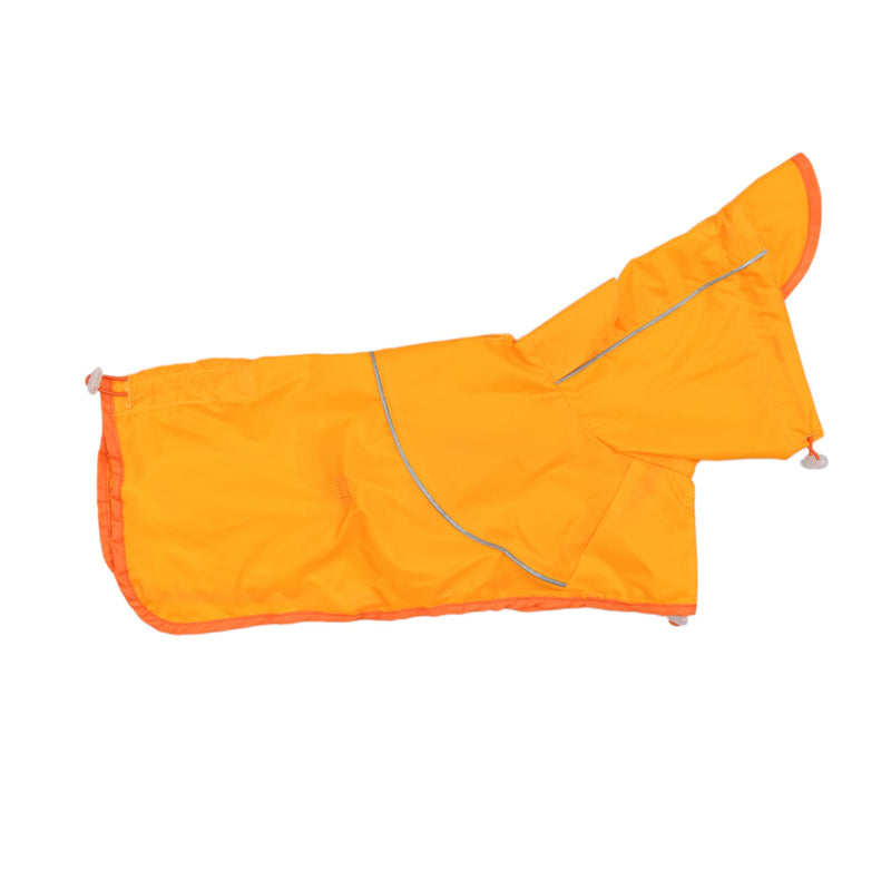 Puppia Rainlite Dog Poncho Hooded Waterproof Adjustable Lightweight Rain Jacket Poncho for Small and Medium Dogs, Yellow, XX-Large