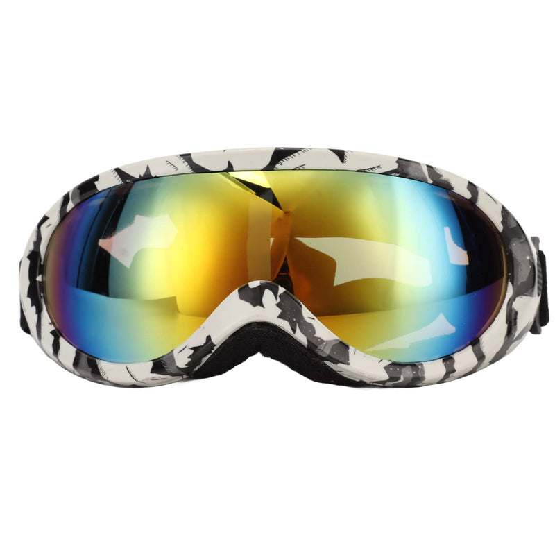 Dog Sunglasses Dog Goggles, UV Protection Wind Protection Dust Protection Fog Protection Pet Glasses Eye Wear Protection with Adjustable Strap for Medium or Large Dog (Zebra Frame) - PawsPlanet Australia