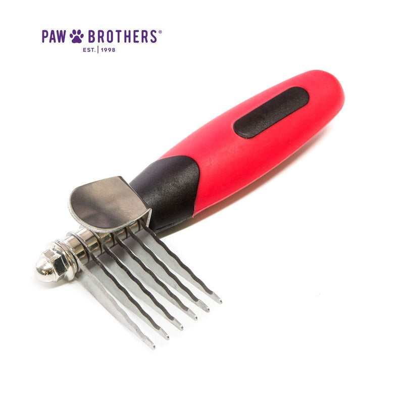 RYAN'S PET SUPPLIES Paw Brothers 6-Blade Mini Dematting Tool for Dog Grooming, Professional Grade, Stainless Steel Blades, Comfort Grip, Gentle on Skin - PawsPlanet Australia