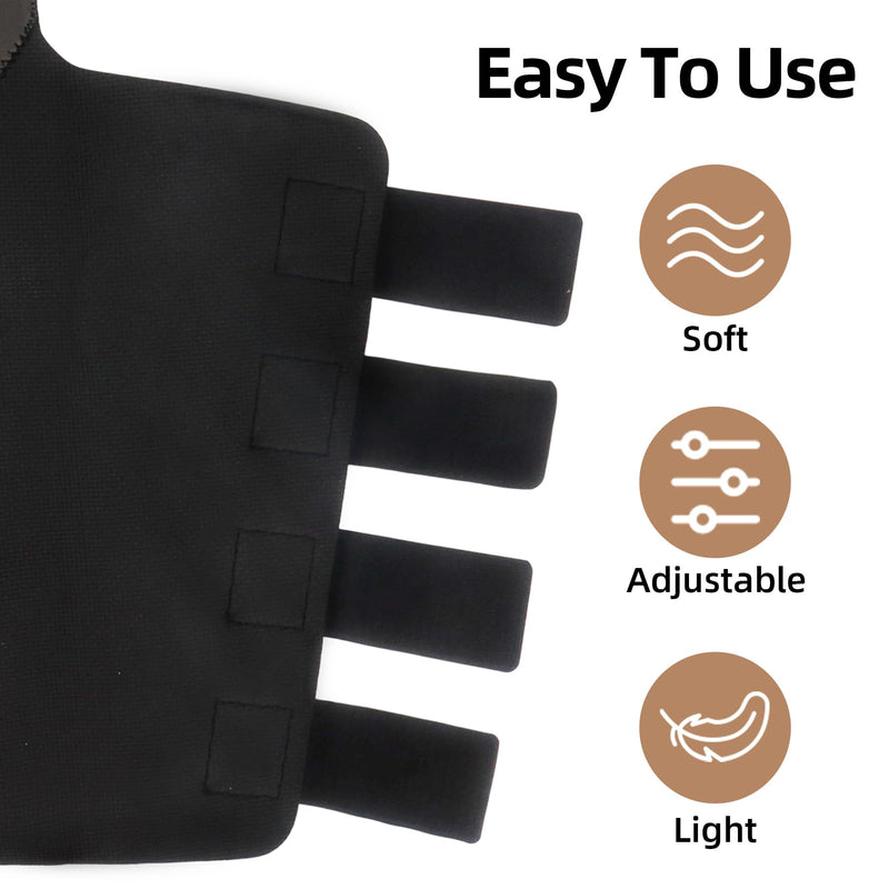 Horse Tail Wrap Protector & 4 Fly Boots Set, Breathable Mesh Leg Wraps & Adjustable Tail Guard for Fly & Mosquito Protection in Stable, Trail Black, Pink - PawsPlanet Australia